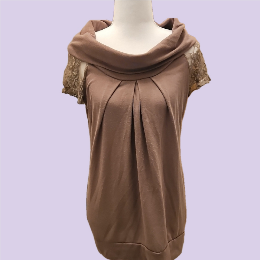Speechless Brown Knit Top